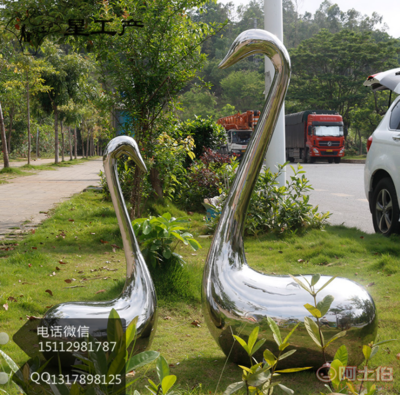 【鏡面不銹鋼&ldquo;鵝&rdquo;雕塑仿真動(dòng)物雕塑作為景觀小品題材隨處可見(jiàn)(實(shí)拍大圖)】 - 產(chǎn)品庫(kù)