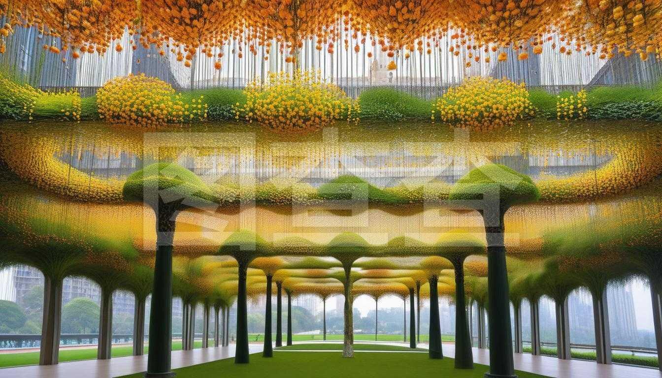 印度城市景觀陸地藝術